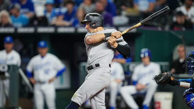 New York Yankees OF Tim Locastro hitting